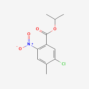 Isopropyl 5-chloro-4-methyl-2-nitrobenzoate chemical structure (CAS 1204518-43-3)