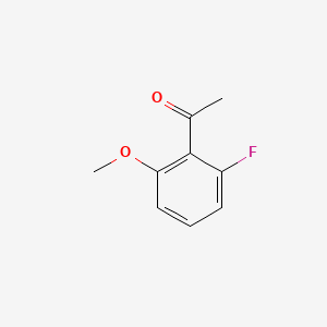 1-(2-Fluoro-6-methoxyphenyl)ethanone chemical structure (CAS 120484-50-6)