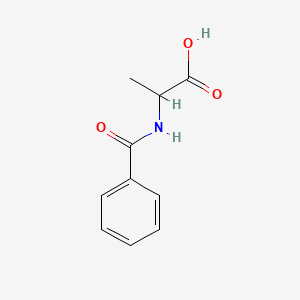 Benzoyl-DL-alanine chemical structure (CAS 1205-02-3)