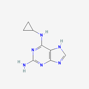 N6-Cyclopropyl-9H-purine-2,6-diamine chemical structure (CAS 120503-69-7)