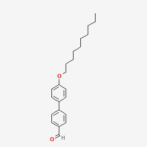 4'-(Decyloxy)-[1,1'-biphenyl]-4-carbaldehyde chemical structure (CAS 120531-89-7)
