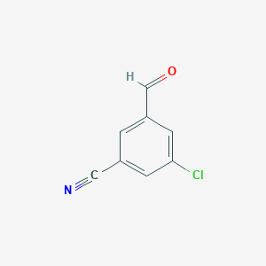 3-Chloro-5-formylbenzonitrile chemical structure (CAS 1205513-88-7)