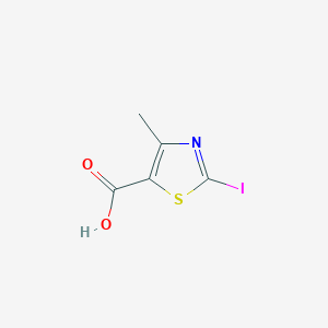 2-Iodo-4-methylthiazole-5-carboxylic acid chemical structure (CAS 1205560-84-4)