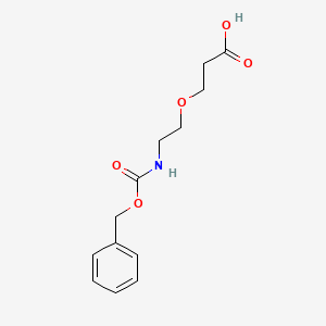 3-[2-(Cbz-amino)ethoxy]propanoic acid chemical structure (CAS 1205751-19-4)