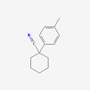 1-(p-Tolyl)cyclohexanecarbonitrile chemical structure (CAS 1206-13-9)