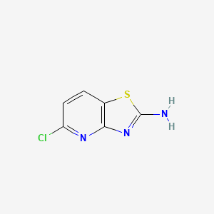 5-Chlorothiazolo[4,5-b]pyridin-2-amine chemical structure (CAS 1206247-67-7)