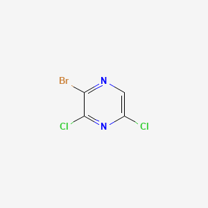 2-Bromo-3,5-dichloropyrazine chemical structure (CAS 1206249-40-2)