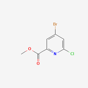 Methyl 4-bromo-6-chloropicolinate chemical structure (CAS 1206249-86-6)
