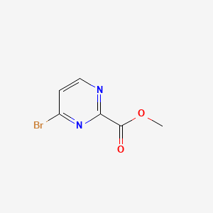 Methyl 4-bromopyrimidine-2-carboxylate chemical structure (CAS 1206250-40-9)