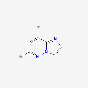 6,8-Dibromoimidazo[1,2-b]pyridazine chemical structure (CAS 1206487-36-6)