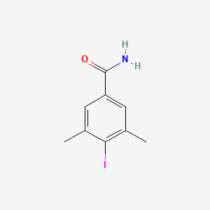 4-Iodo-3,5-dimethylbenzamide chemical structure (CAS 1206679-91-5)
