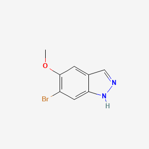 6-Bromo-5-methoxy-1H-indazole chemical structure (CAS 1206800-17-0)