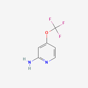4-(Trifluoromethoxy)pyridin-2-amine chemical structure (CAS 1206980-54-2)