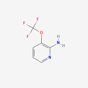 3-(Trifluoromethoxy)pyridin-2-amine chemical structure (CAS 1206981-49-8)