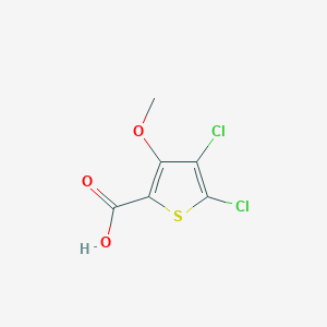 4,5-Dichloro-3-methoxythiophene-2-carboxylic acid chemical structure (CAS 120715-49-3)