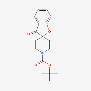 tert-Butyl 3-oxo-3H-spiro[benzofuran-2,4'-piperidine]-1'-carboxylate chemical structure (CAS 1207163-87-8)