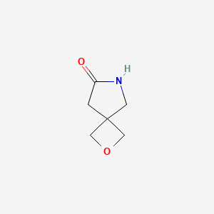 2-Oxa-6-azaspiro[3.4]octan-7-one chemical structure (CAS 1207174-87-5)