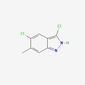 3,5-Dichloro-6-methyl-1H-indazole chemical structure (CAS 1207175-10-7)
