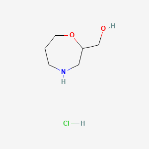 2-(Hydroxymethyl)homomorpholine Hydrochloride chemical structure (CAS 1207194-51-1)