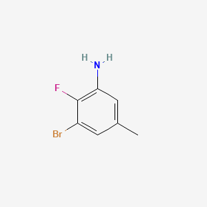 3-Bromo-2-fluoro-5-methylaniline chemical structure (CAS 1207319-71-8)
