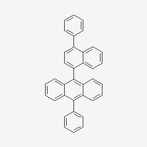 9-Phenyl-10-(4-phenylnaphthalen-1-yl)anthracene chemical structure (CAS 1207336-74-0)