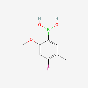 (4-Fluoro-2-methoxy-5-methylphenyl)boronic acid chemical structure (CAS 1207428-92-9)