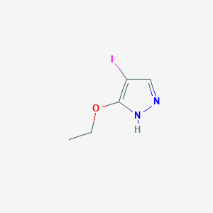 3-Ethoxy-4-iodo-1H-pyrazole chemical structure (CAS 1207431-89-7)