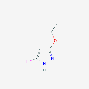 3-Ethoxy-5-iodo-1H-pyrazole chemical structure (CAS 1207431-92-2)