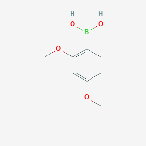 (4-Ethoxy-2-methoxyphenyl)boronic acid chemical structure (CAS 1207443-48-8)