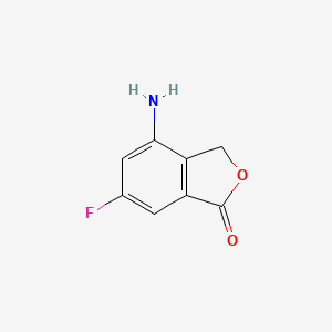 4-Amino-6-fluoroisobenzofuran-1(3H)-one chemical structure (CAS 1207453-91-5)