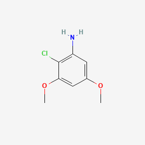 2-Chloro-3,5-dimethoxyaniline chemical structure (CAS 120758-03-4)