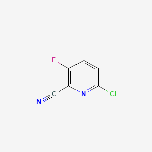 6-Chloro-3-fluoropicolinonitrile chemical structure (CAS 1207609-52-6)