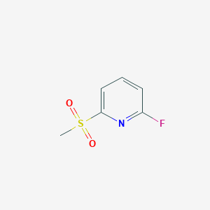 2-Fluoro-6-(methylsulfonyl)pyridine chemical structure (CAS 1207609-64-0)