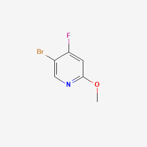 5-Bromo-4-fluoro-2-methoxypyridine chemical structure (CAS 1207667-10-4)