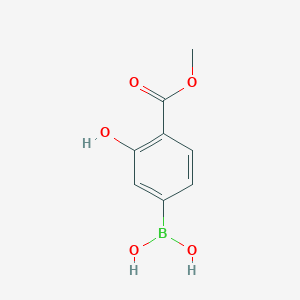(3-Hydroxy-4-(methoxycarbonyl)phenyl)boronic acid chemical structure (CAS 1207726-24-6)