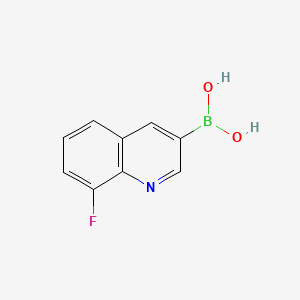 (8-Fluoroquinolin-3-yl)boronic acid chemical structure (CAS 1207750-07-9)