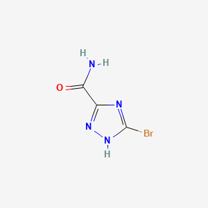 3-Bromo-1H-1,2,4-triazole-5-carboxamide chemical structure (CAS 1207755-03-0)