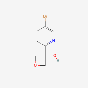 3-(5-Bromo-2-pyridyl)-3-oxetanol chemical structure (CAS 1207758-80-2)