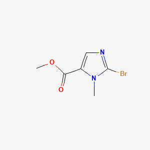 Methyl 2-bromo-1-methyl-1H-imidazole-5-carboxylate chemical structure (CAS 120781-02-4)