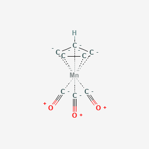 Cyclopentadienylmanganese(I) tricarbonyl chemical structure (CAS 12079-65-1)