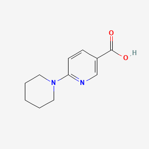 6-(Piperidin-1-yl)nicotinic acid chemical structure (CAS 120800-50-2)