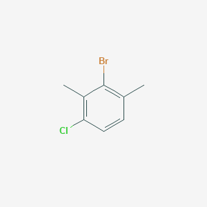 2-Bromo-4-chloro-1,3-dimethylbenzene chemical structure (CAS 1208077-17-1)