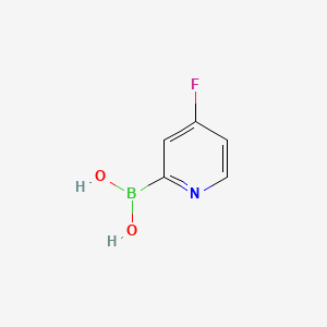 (4-Fluoropyridin-2-yl)boronic acid chemical structure (CAS 1208101-73-8)