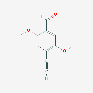 4-Ethynyl-2,5-dimethoxybenzaldehyde chemical structure (CAS 1208264-50-9)