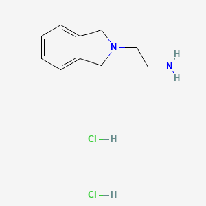 2-(Isoindolin-2-yl)ethan-1-amine dihydrochloride chemical structure (CAS 1208452-70-3)