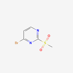4-Bromo-2-(methylsulfonyl)pyrimidine chemical structure (CAS 1208538-52-6)