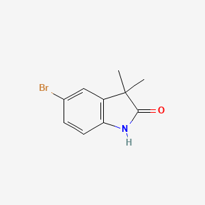 5-Bromo-3,3-dimethylindolin-2-one chemical structure (CAS 120902-45-6)