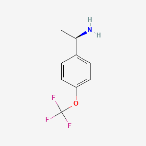(R)-1-(4-(Trifluoromethoxy)phenyl)ethanamine chemical structure (CAS 1209050-26-9)
