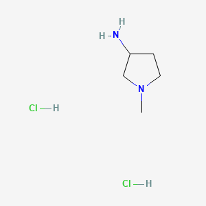 1-Methylpyrrolidin-3-amine dihydrochloride chemical structure (CAS 1209287-84-2)