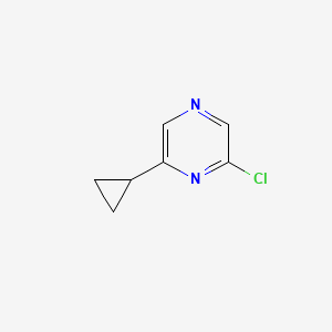 2-Chloro-6-cyclopropylpyrazine chemical structure (CAS 1209457-99-7)